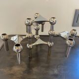 Set of 5 nagel s22 modular candlesticks vintage 1970