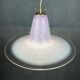 Suspension en verre de Murano rose du milieu du siècle par Veluce, Italie, années 1970