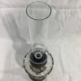 Crystal and bronze oil lamp