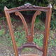Pair of Louis XVI style walnut chairs