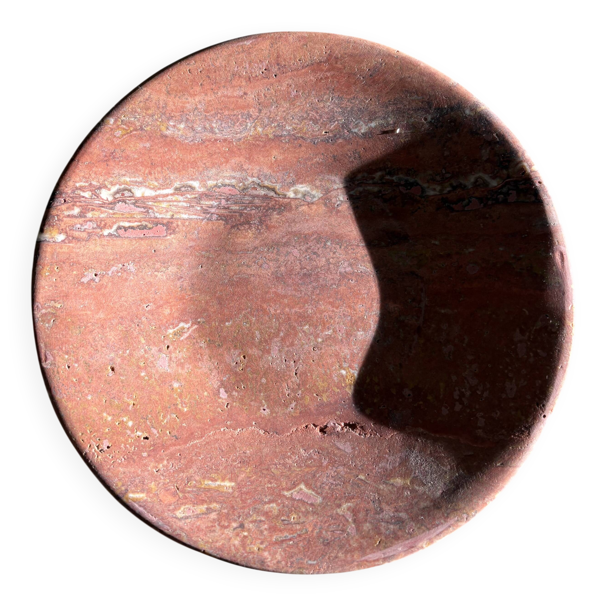 travertine valet tray, decorative red travertine tray