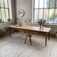 Farmhouse table with spindle legs in oak and pine, 2.5m
