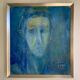 Original Rolf Iggmo Portrait Oil On Canvas Expressive Male Portrait Signed