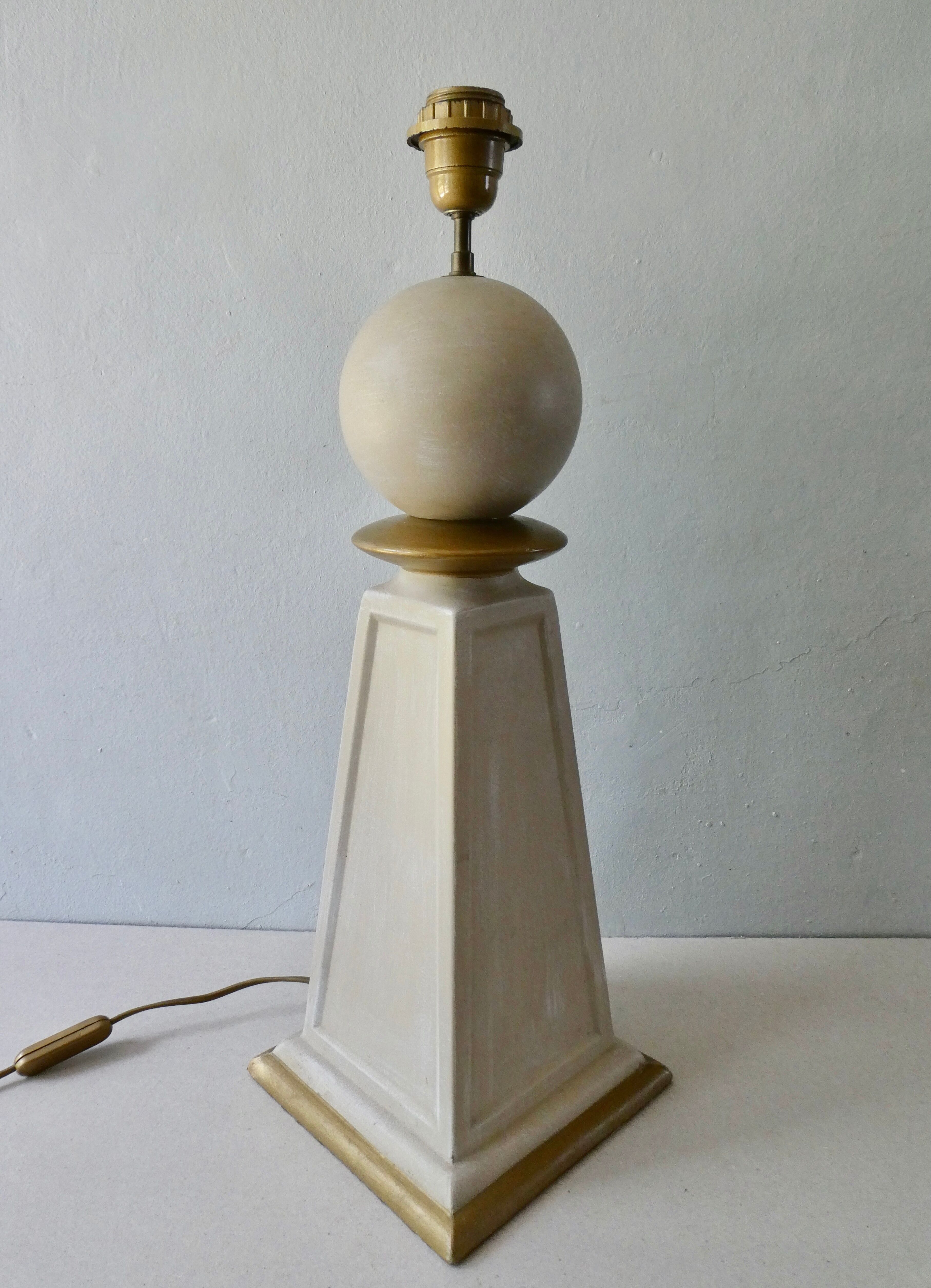 Ceramic lamp Pierre Casenove for Luneville, 80s