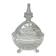 cut crystal sugar bowl with lid Pinwheel pattern crystal sweet jar