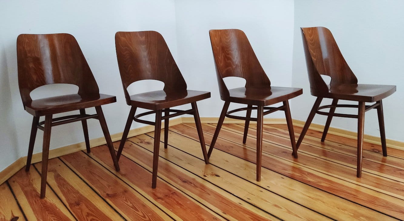 Set of Four Chairs by O. Haerdtl for TON, Czechoslovakia, 1960s