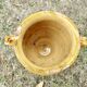 Small glazed yellow terracotta pot, south-west of France early 20th century.