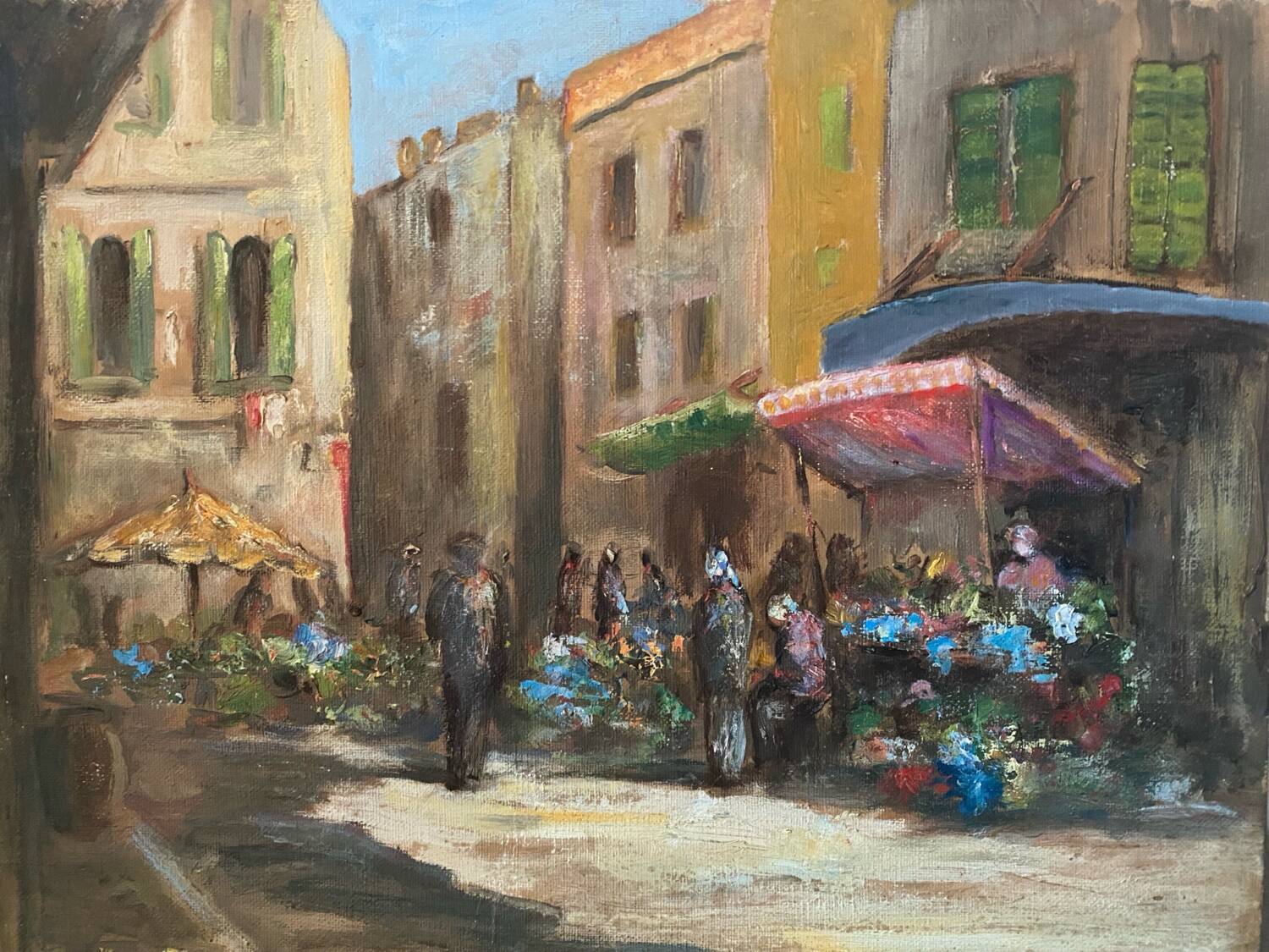 Tableau école provençale signé