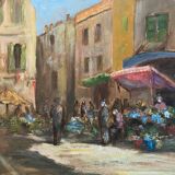 Tableau école provençale signé