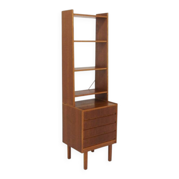 Bibliothèque scandinave en teck, Suède, 1960