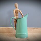 Green enamelled broc