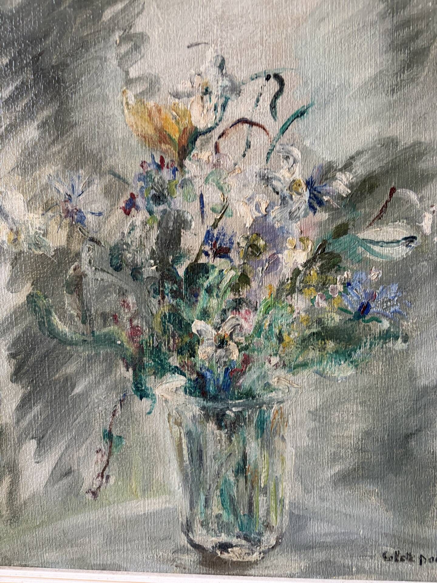 Spring bouquet, oil on canvas signed