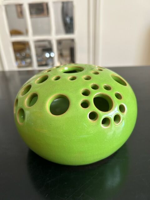 large spade flower paul badié pottery of la Brague