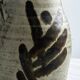 Pichet en céramique artisanale, grès émaillé décor abstrait