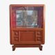 Art Deco display cabinet in walnut