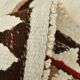 Tapis kilim vintage marron & beige