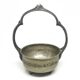 Sugar bowl, Eclecticism, silver-plated brass, tin, Poland, 1930s