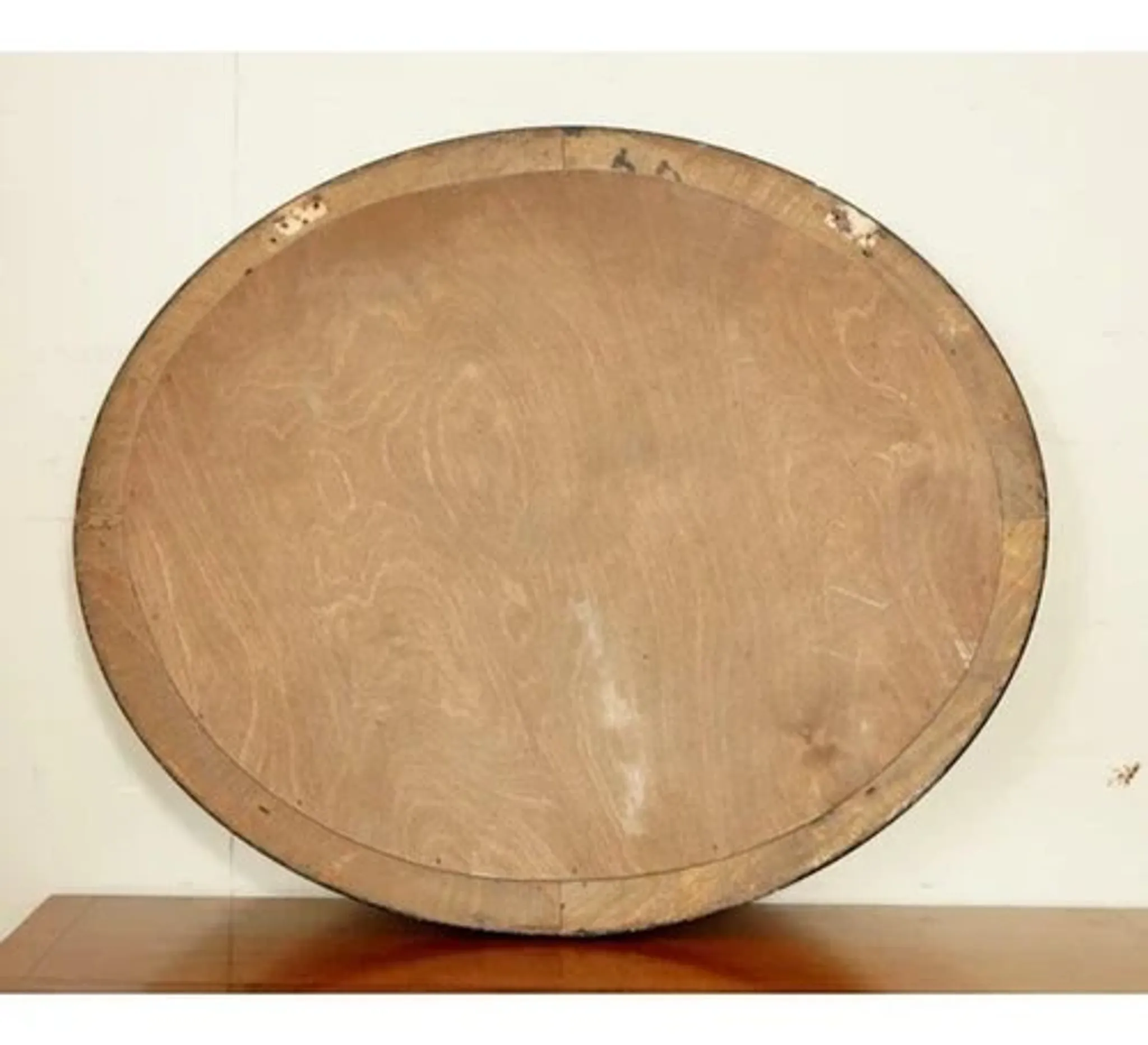 Vintage Oval Wall Mirror in the style of William Yeoward
