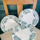 3 flat plates in St. Amand ironstone, Anémone service