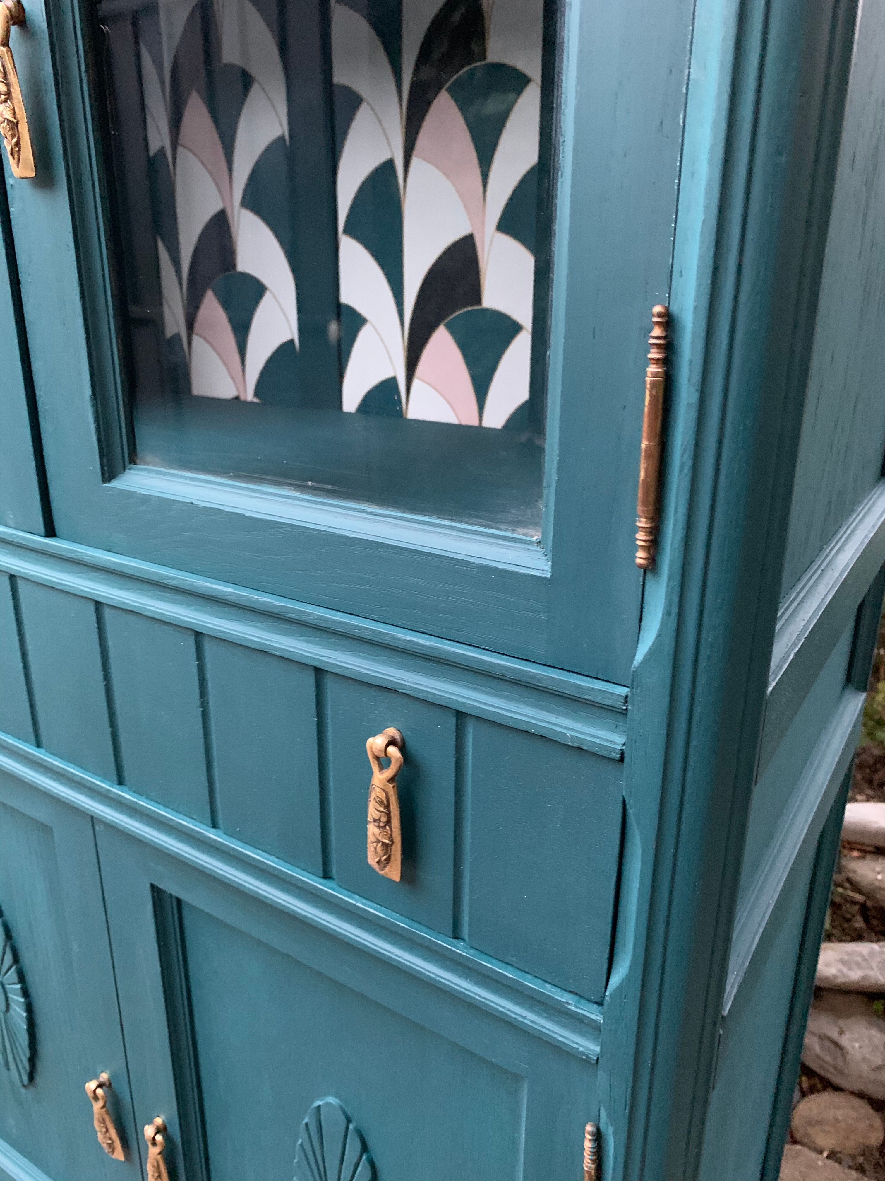 Art deco glass buffet