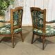 Pair of Louis XVI style armchairs in beech from the 19th century.