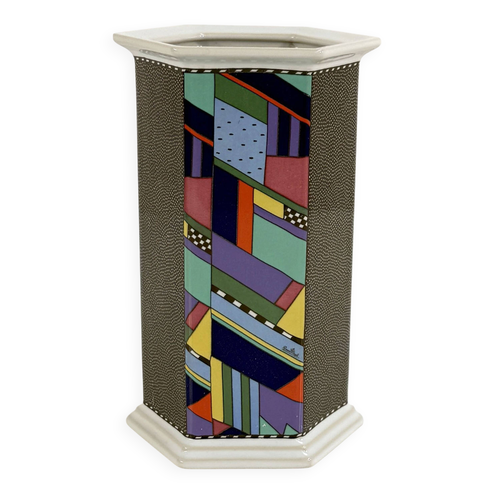 Scenario Metropol Vase by Barbara Brenner for Rosenthal, 1990