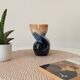Vintage twist vase in Vallauris style