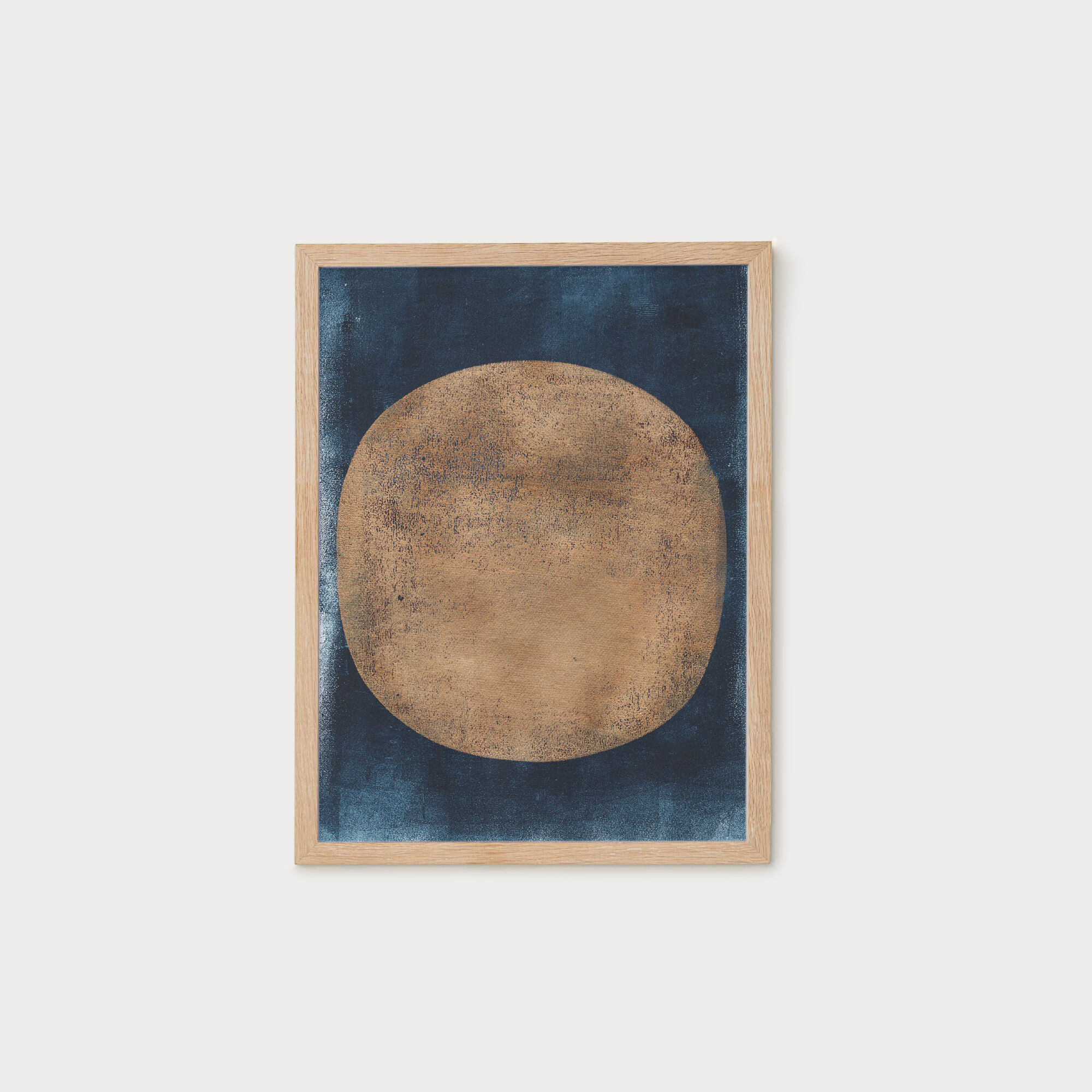 Painting on paper 30x40cm frameless single piece dated and signed on the back