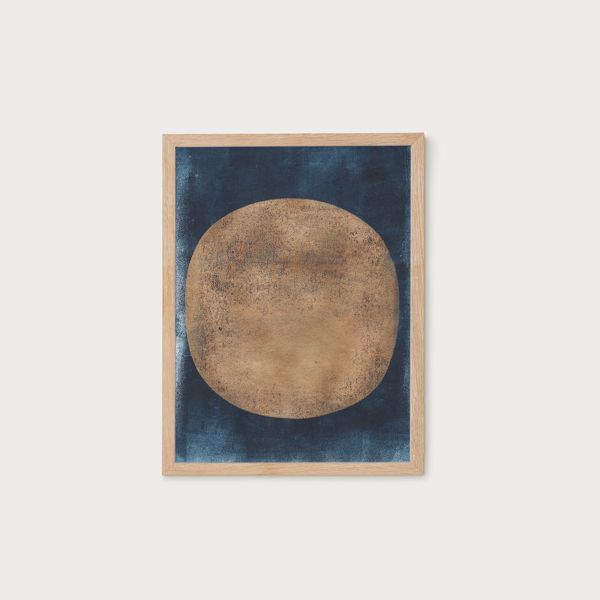 Painting on paper 30x40cm frameless single piece dated and signed on the back