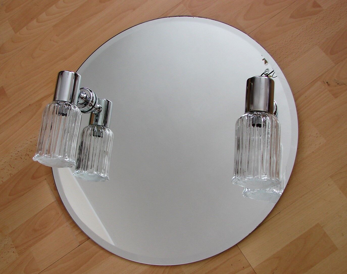 Mirror with sconces, 1980s