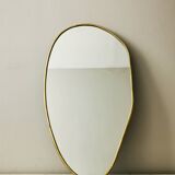 Miroir laiton  doré 52 cm