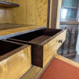 Baroque secretary in Louis XV style made of walnut.