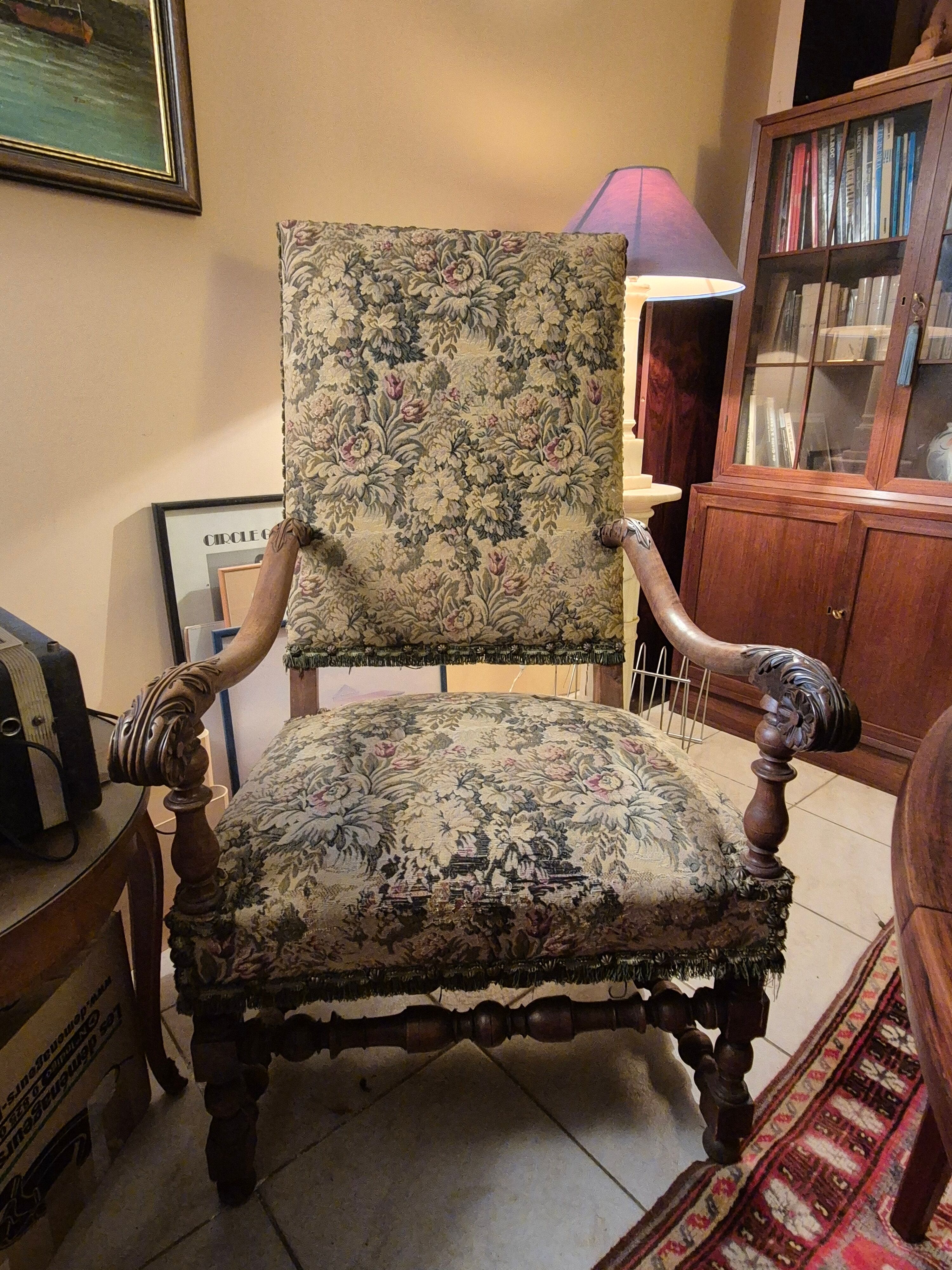 Fauteuil style Louis XIll époque fin XIXè