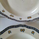 K&G Lunéville "Rouen Clover" plate circa 1880-1900