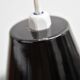 Black enamel ceiling lamp by Louis Poulsen, 1950s