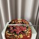 Vintage Floral Serving Tray – 1970s Chrysanthemum Design