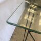 Glass trestle desk