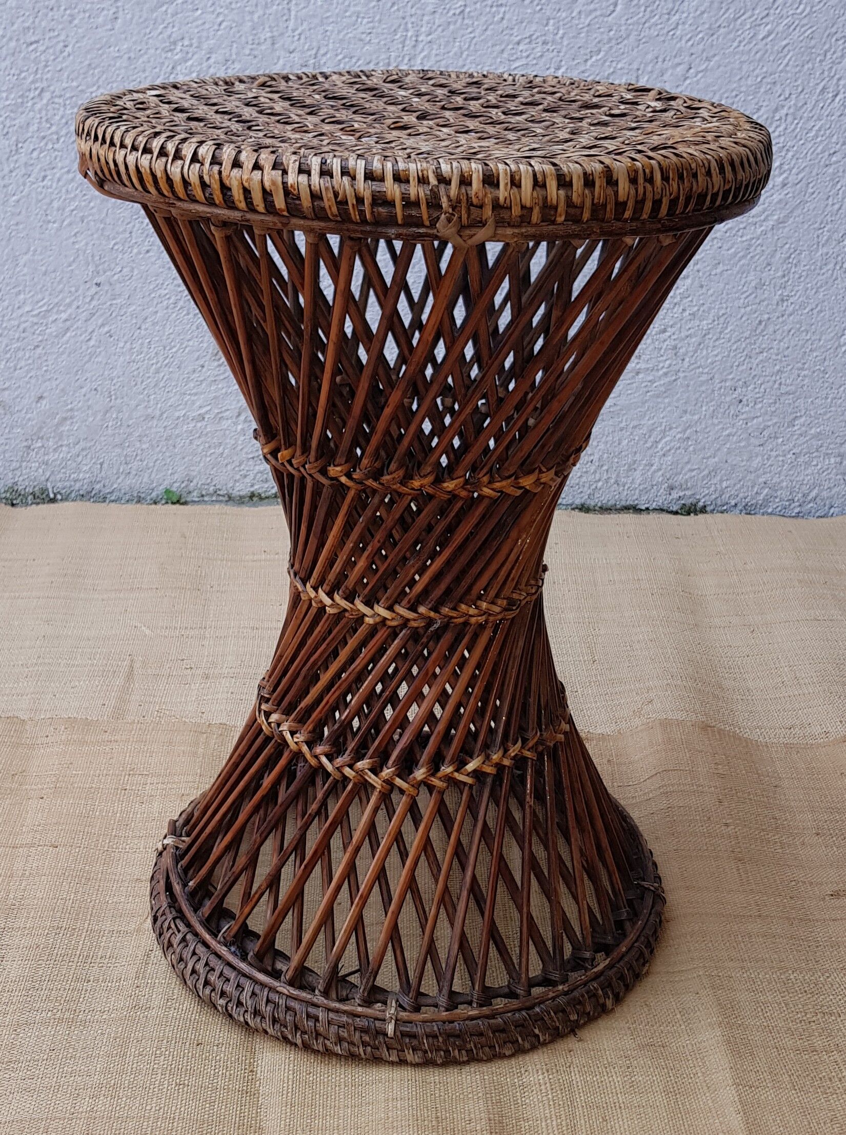 Tabouret Tam-tam osier