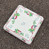 Antique Longwy-Montmorency earthenware trivet