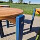 Set of 3 stackable pine stools
