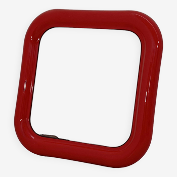 Red “Delfo” Mirror by Sergio Mazza for Artemide, 1960