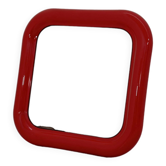 Red “Delfo” Mirror by Sergio Mazza for Artemide, 1960