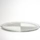 Oval trayhandles, crystal, made in France, art deco