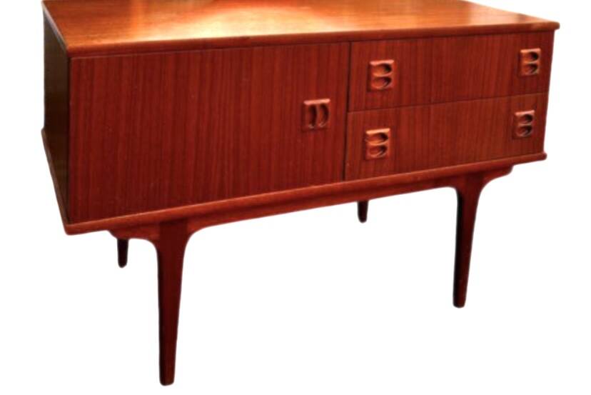 Vintage Scandinavian teak enfilade commode
