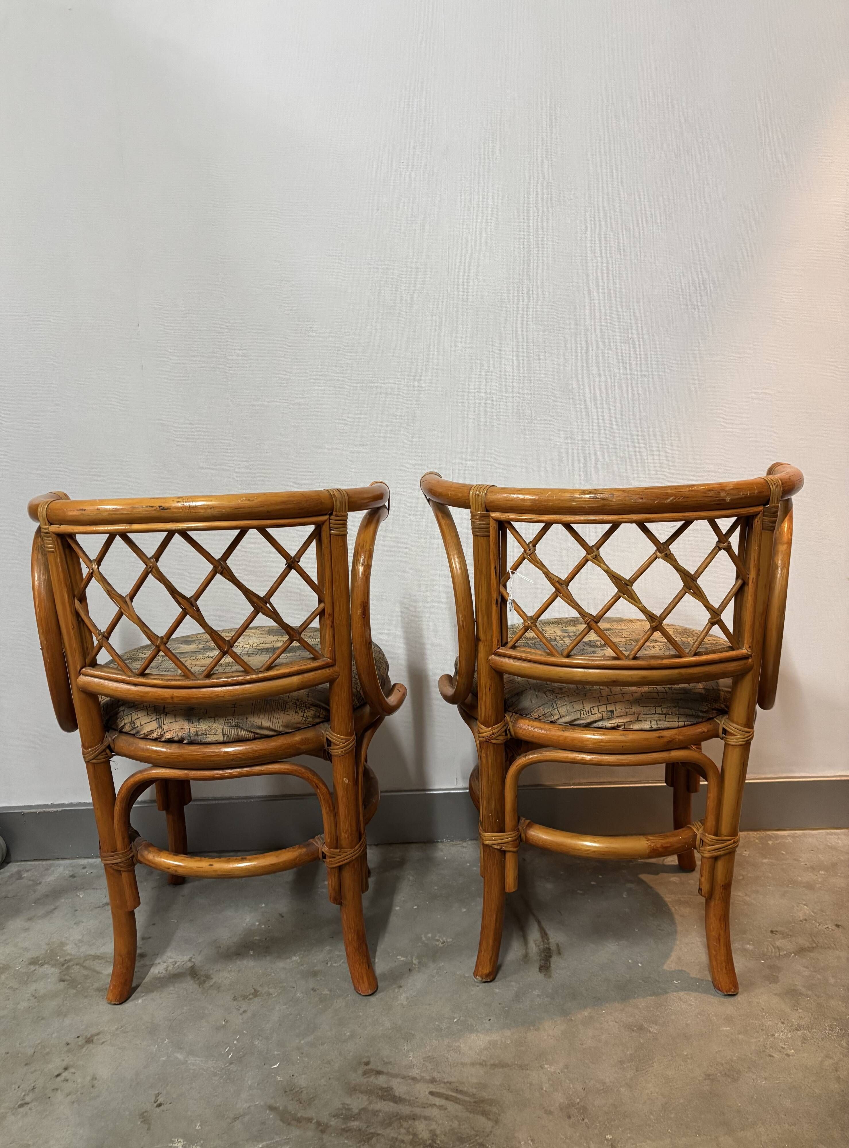 Paire fauteuils bistrot vintage