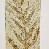 Brutalist stoneware vase with a plant motif. 1970s.