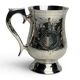 Tableware, silver-plated mug cup from the 20th century.