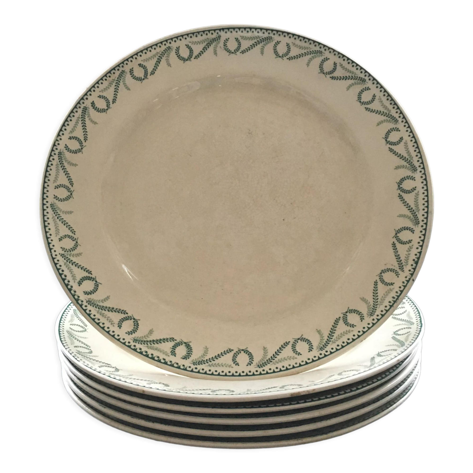 6 Boch Crown Collection plates