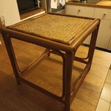 Small square rattan wicker table