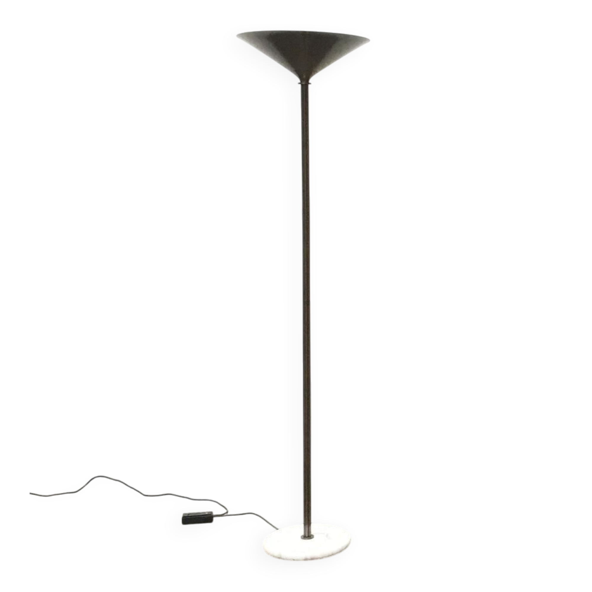 Vintage Italian Postmodern Floor Lamp with Marble Base